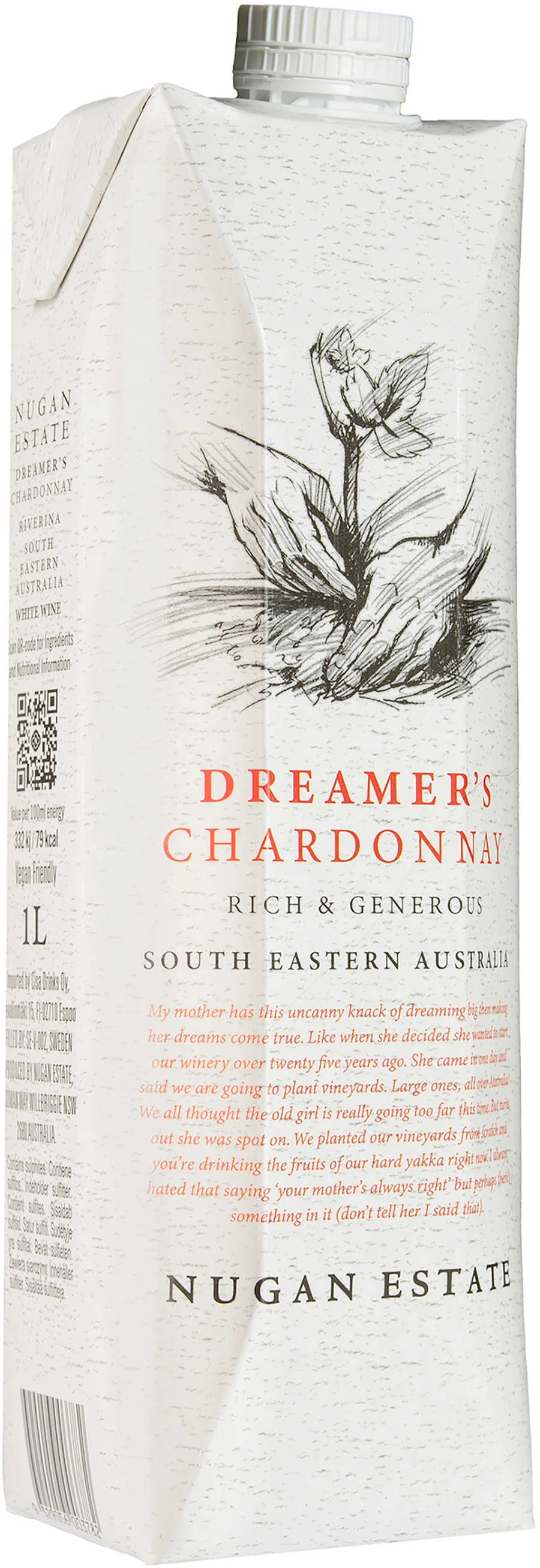 Nugan Estate Dreamer's Chardonnay 2025 kartonkitölkki