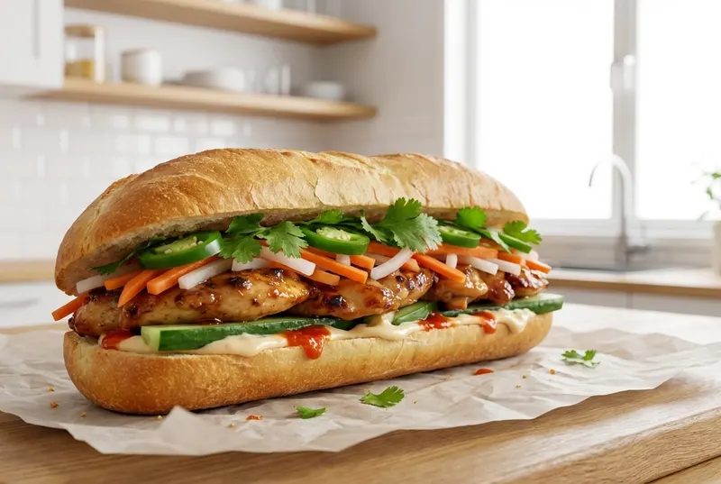 Vietnamilainen Banh mi-leipä