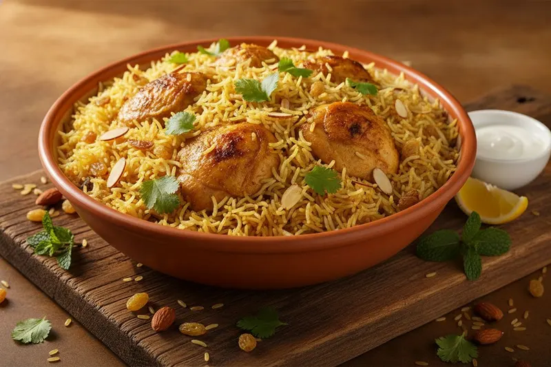 Kana-biryani, aromikas kanapata