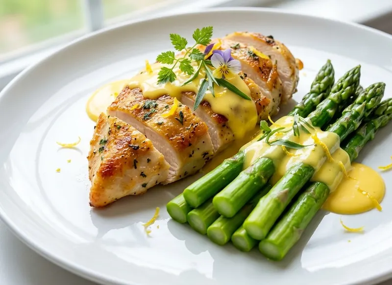 Kanaa, tankoparsaa ja hollandaise
