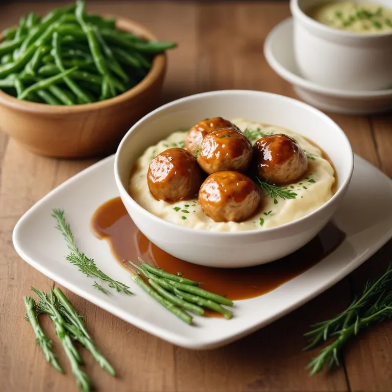 Kanajauhelihapyörykät miso-kastikkeessa