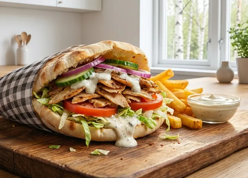 Kotitekoinen kanakebab