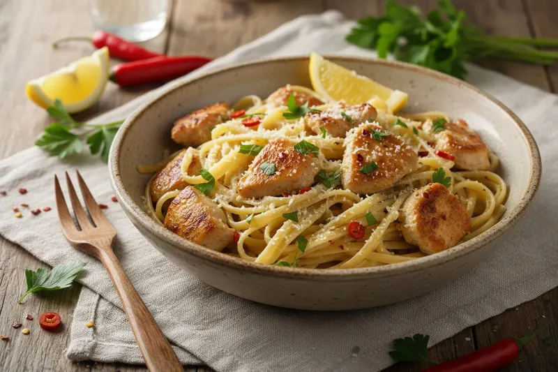 Sitruunainen kanapasta chilillä